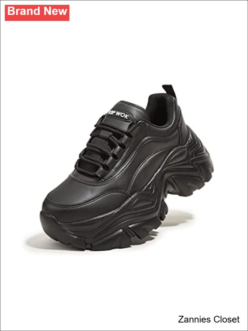 ✨ Chunky Platform Sneakers for Women Faux Leather Casual Dad Shoes Comfortable